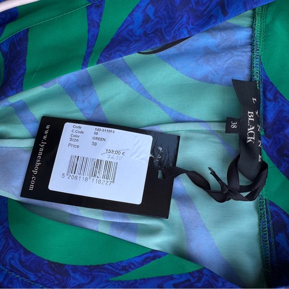 Elegant Green and Blue Maxi Dress - Picture 11 of 14